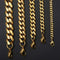 Men's Stainless Steel Curb Cuban Link Chain Necklace