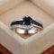 Women's Black Stone Ring